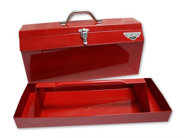 HR19 - Pent Roof Toolbox With Removable Tray (19X7X8 3/4)