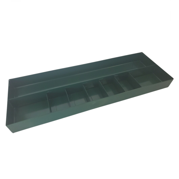 1719 - Tray Divided In Half With 6 Dividers 1 Side (18 3/8 X 6 1/4 X 1 1/2)