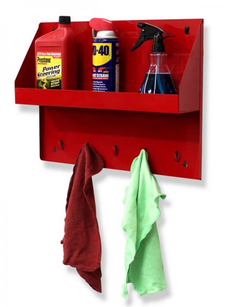 2012 - Aerosol Can And Oil Bottle Rack With Rag Tabs (19 3/8 X 14 7/8 X 4 1/2)