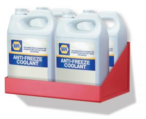 2028 - Storage Shelf, Double Row 4 Gallon Capacity (14 3/4 X 7 X 9 3/8)