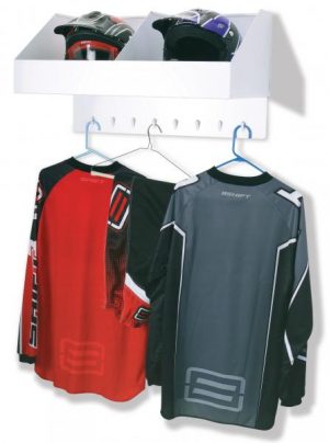 2044 - Helmet Storage Bay, Double With Hanger Tabs (28 X 16 X 10 1/2)