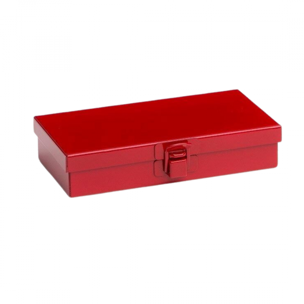 MC105A12 - Red Miniature Storage Case With Latching Lid (6 1/4 X 3 7/16 X 1 1/4)