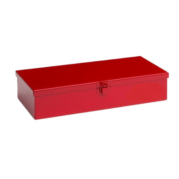 MC105A15 - Red Miniature Storage Case With Latching Lid (12 X 5 7/8 X 2 1/2)