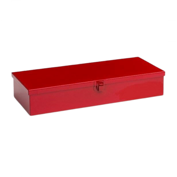 MC105A17 - Red Miniature Storage Case With Latching Lid (14 X 5 7/8 X 2 1/2)