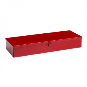 MC105A19 - Red Miniature Storage Case With Latching Lid (16 X 5 7/8 X 21/2)