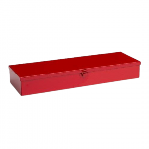 MC105A22 - Red Miniature Storage Case With Latching Lid (18 X 5 7/8 X 2 1/2)
