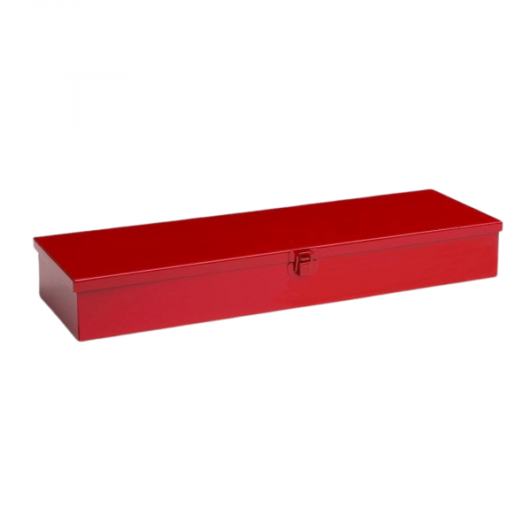 MC105A23 - Red Miniature Storage Case With Latching Lid (19 X 5 7/8 X 2 1/2)